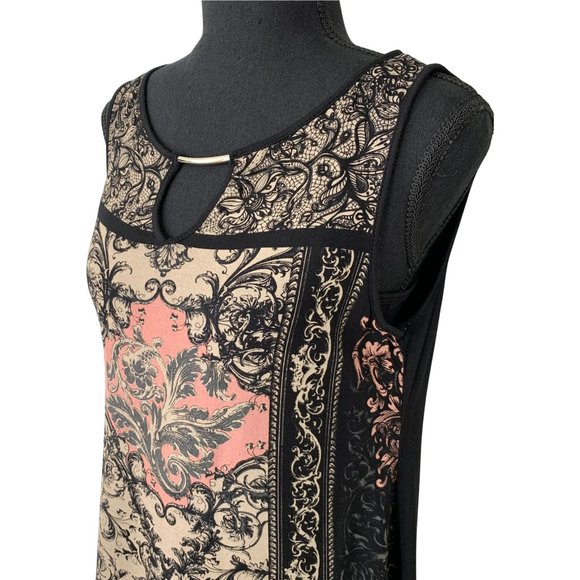 Abstract Asymmetrical Sleeveless Top - Picture 3 of 8